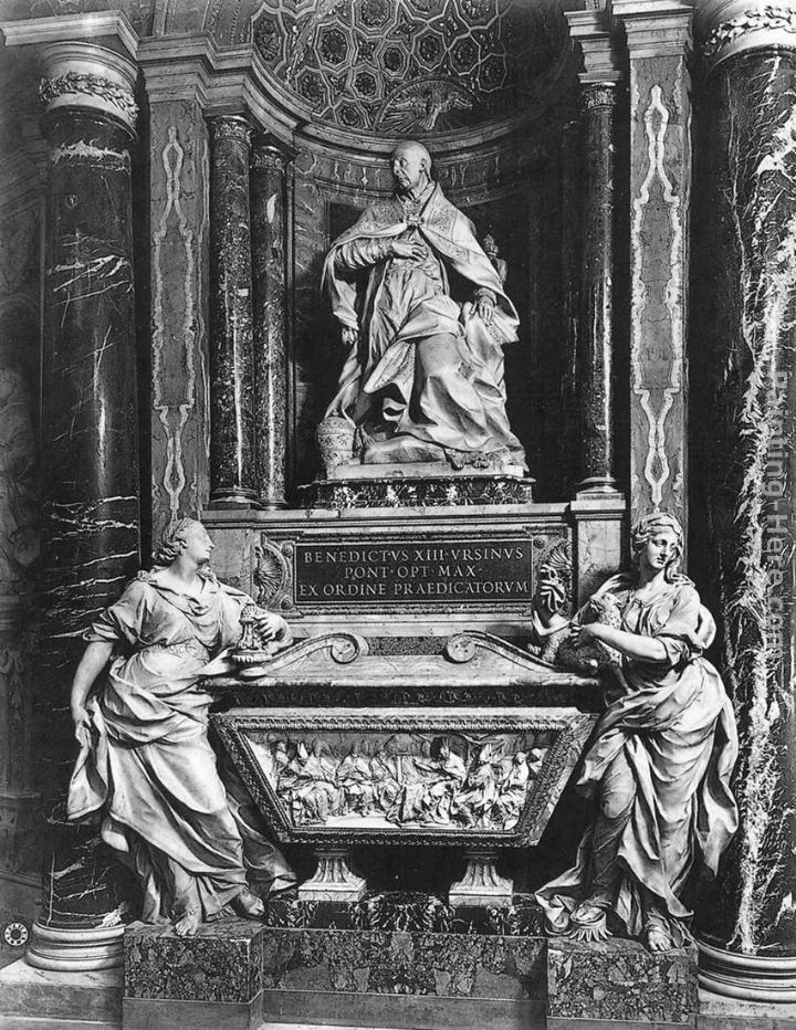 Tomb of Pope Benedict XIII painting - Pietro Bracci Tomb of Pope Benedict XIII art painting